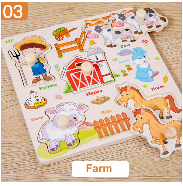 Matching Board Farm Animals